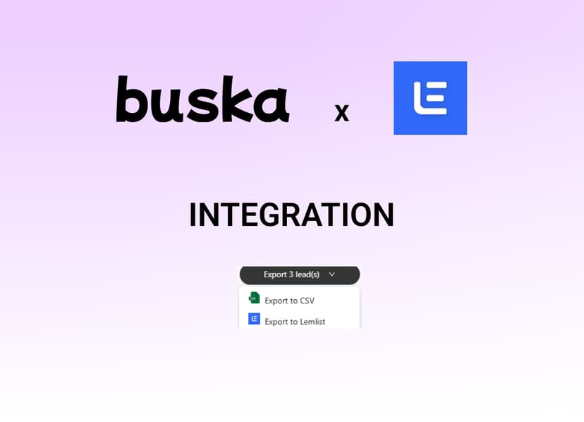 Buska x Lemlist: from social signal to outreach sequence in 60 seconds