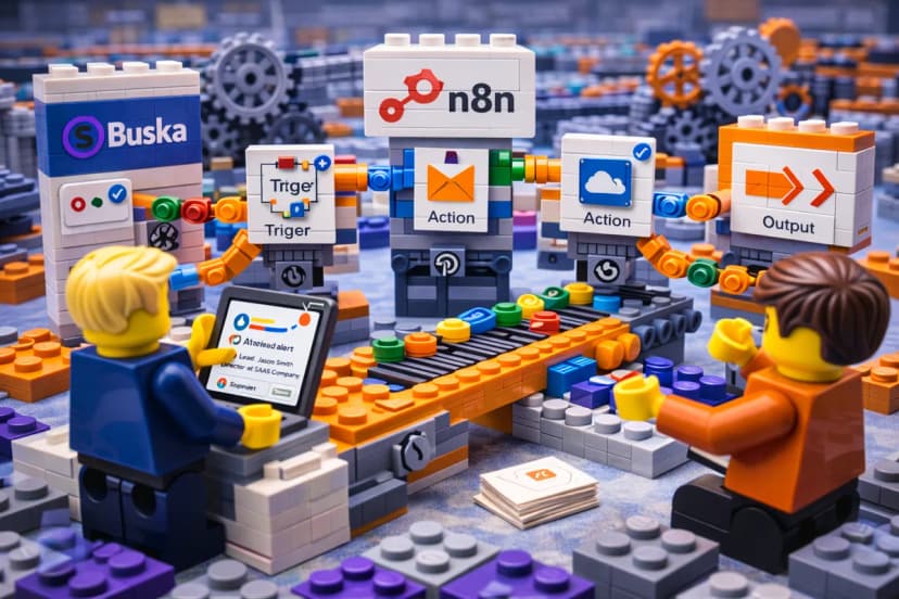 Build a Social Intent Pipeline with Buska + n8n (No Code)