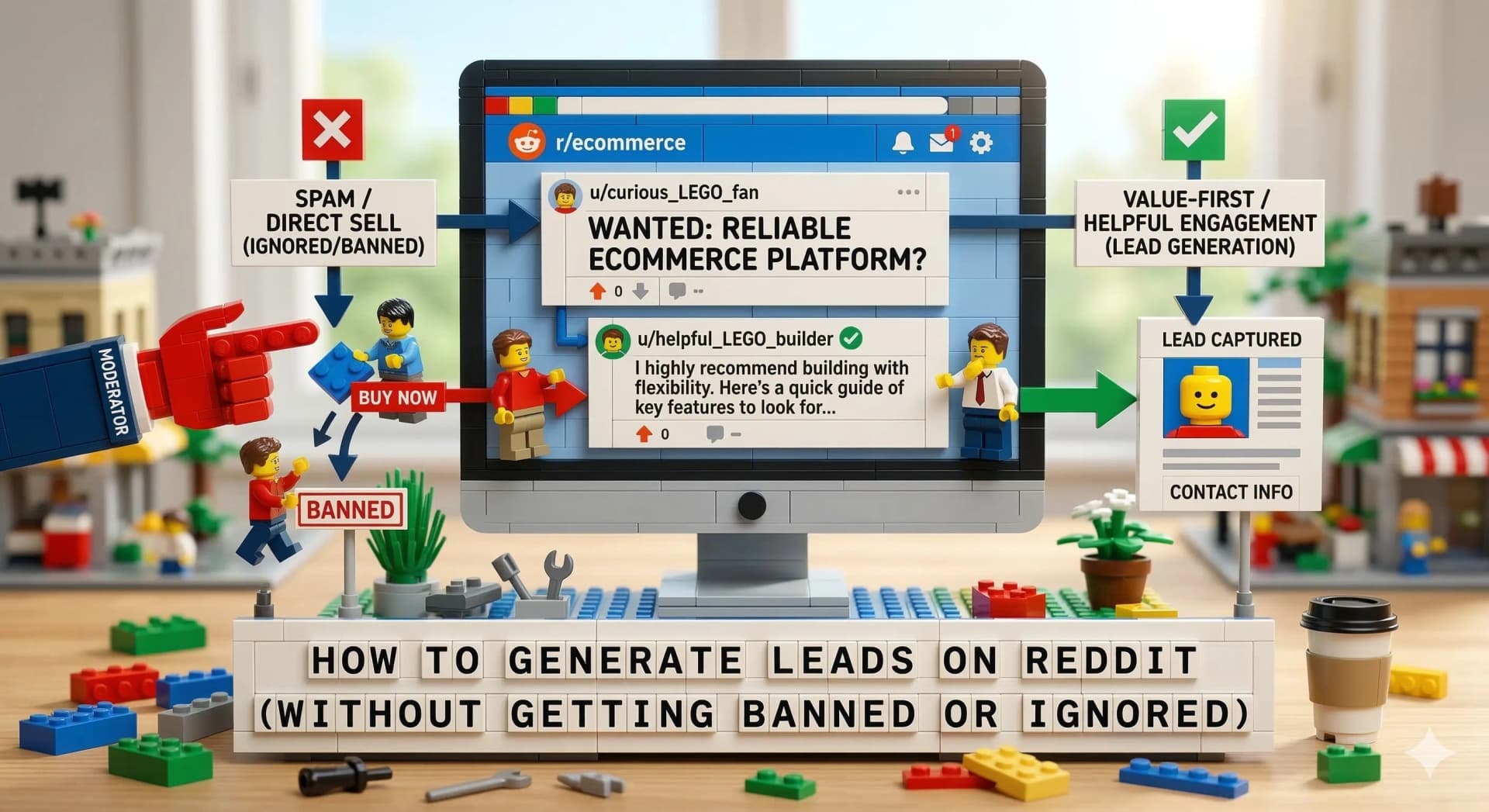 Comment generer des leads sur Reddit (sans se faire bannir ou ignorer)